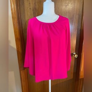 Vince Camuto V-neck Flutter-sleeve Blouse